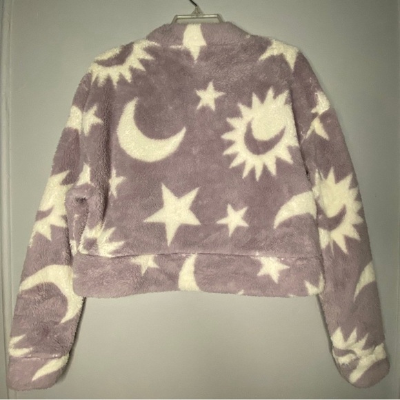 COLD CRUSH 2pc Moon Star Plush Crop Tank Sweater M - Picture 5 of 5